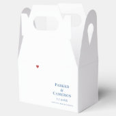 Scituate Massachusetts Wedding Map Elegant Geschenkschachtel (Geöffnet)