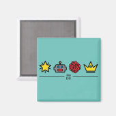 SCK Icons Blue Magnet (Vorderseite/Rückseite)