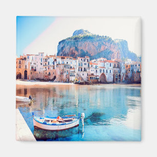 SCL002 CEFALALE - Panorama - Sizilien - Italien -  Magnet