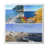 SCL008 MARETTIMO ISLAND, Mosaik, Sizilien, Fliese (Vorderseite)