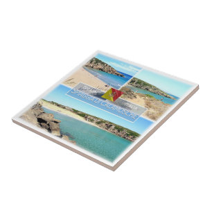 SCL010 CALAMOSCHE, STRAND, Mosaik, Sizilien, Fliese