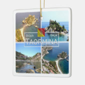 SCL017 TAORMINA Isola Bella, Mosaik, Sizilien, Keramikornament (Links)