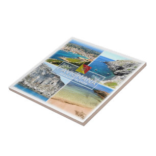 SCL026 FAVIGNANA ISLAND, Mosaik, Sizilien, Fliese