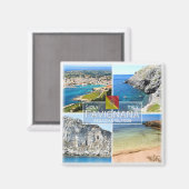 SCL026 FAVIGNANA ISLAND, Mosaik, Sizilien, Kühlsch Magnet (Vorderseite/Rückseite)