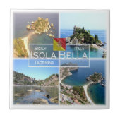 SCL028 TAORMINA, Isola Bella, Mosaik, Fliese (Vorderseite)