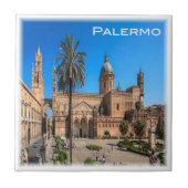 SCL030 PALERMO, Panorama, Sizilien, Italien Fliese (Vorderseite)