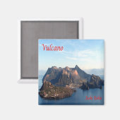 SCL034 AEOLIANISCHE INSELN, Vulkan, Sizilien, Kühl Magnet (Vorderseite/Rückseite)