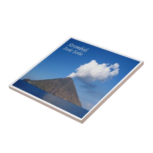 SCL036 STROMBOLI, Sizilien, Italien, Fliese (Seite)