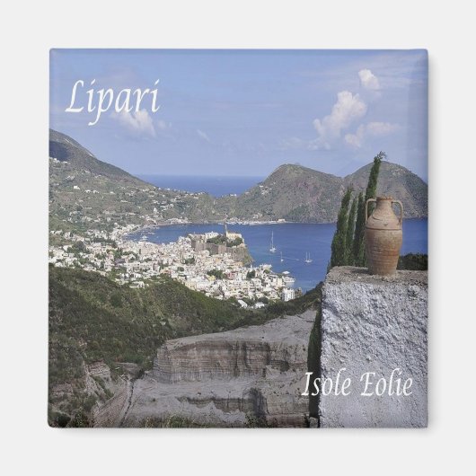 SCL045 AEOLIAN ISLANDS LIPARI, Sizilien, Kühlschra Magnet (Vorne)