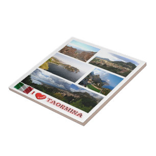 SCL062 TAORMINA I Liebe, Mosaik, Sizilien, Fliese