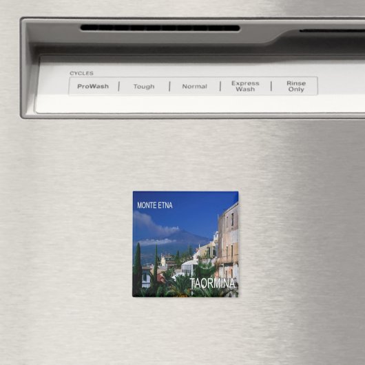 SCL069 TAORMINA, ETNA, Sizilien, Kühlschrank Magnet (In Situ (Geschirrspüler))