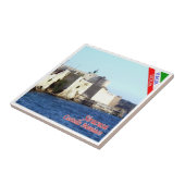 SCL070 SIRACUSA Castle Maniace, Sizilien, Fliese (Seite)