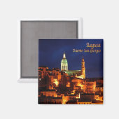 SCL073 RAGUSA, Saint George Kathedrale, Kühlschran Magnet (Vorderseite/Rückseite)