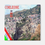 SCL079 CORLEONE, Sizilien, Italien, Kühlschrank Magnet (Vorne)