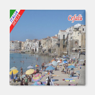 SCL083 CEFALU' - Beach - Sicily - Italy - Fridge Magnet
