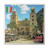 SCL085 CEFALU' Cathedral, Sizilien, Italien, Fliese (Vorderseite)