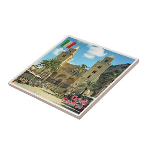 SCL085 CEFALU' Cathedral, Sizilien, Italien, Fliese