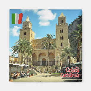 SCL085 CEFALU Cathedral - Sizilien - Italien - Küh Magnet