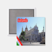 SCL096 CATANIA Cathedral, Sizilien, Italien, Kühls Magnet (Vorderseite/Rückseite)