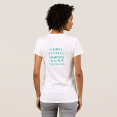 Scleroderma Aquamarin Awareness Ribbon Angel Shirt (Schwarz voll)