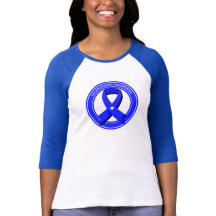 Scleroderma Awareness Blue Ribbon Weißes Herz