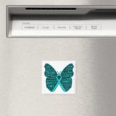 Scleroderma Awareness Butterfly Ribbon Magnet (In Situ (Geschirrspüler))