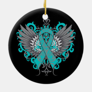 Scleroderma Awareness Cool Wings Keramikornament