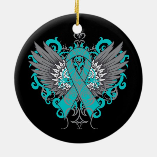 Scleroderma Awareness Cool Wings Keramikornament (Hinten)