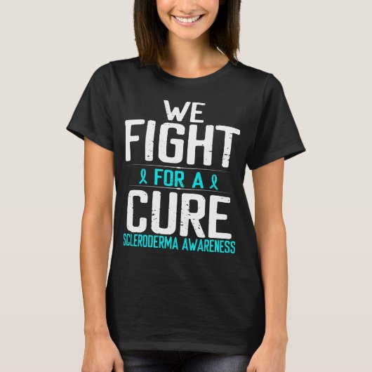 Scleroderma Awareness for a Cure Warrior Survivor T-Shirt (Vorderseite)