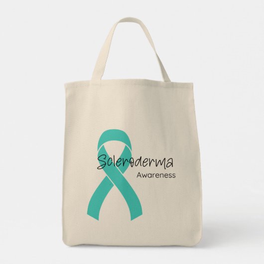 Scleroderma Awareness Lebensmittelgeschäft Tote Ba Tragetasche (Rückseite)