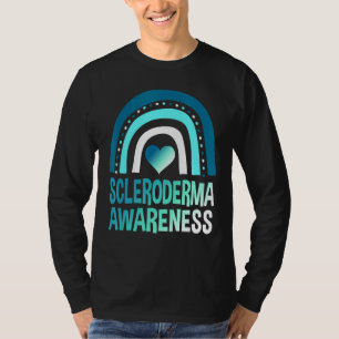 Scleroderma Awareness Montag Survivor Krieger Aqua T-Shirt