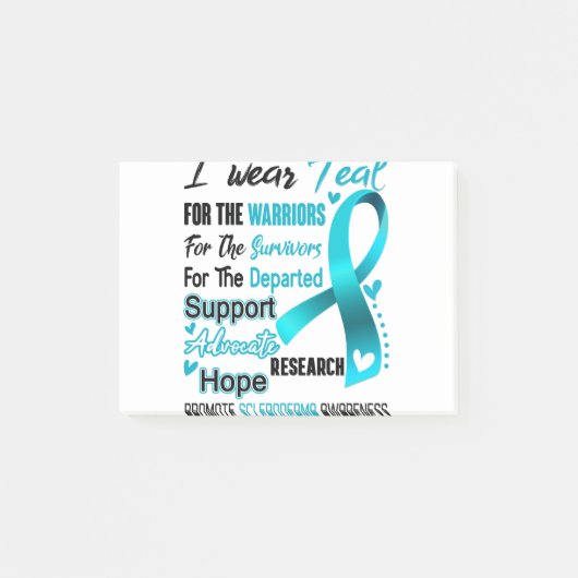 Scleroderma Awareness Month Ribbon Gifts Post-it Klebezettel (Vorderseite)