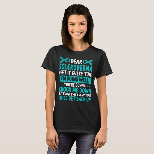 Scleroderma Awareness Month Scleroderma Ribbon T-Shirt (Vorne ganz)