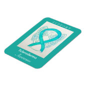 Scleroderma Awareness Ribbon Angel Custom Magnet (Linke Seite)