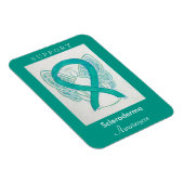 Scleroderma Awareness Ribbon Angel Custom Magnet (Rechte Seite)