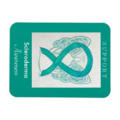 Scleroderma Awareness Ribbon Angel Custom Magnet (Horizontal)
