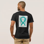 Scleroderma Awareness Ribbon Angel Custom Shirt (Schwarz voll)