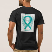 Scleroderma Awareness Ribbon Angel Custom Shirt (Rückseite)