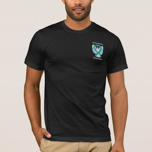 Scleroderma Awareness Ribbon Angel Custom Shirt (Vorderseite)