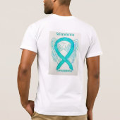 Scleroderma Awareness Ribbon Angel Custom T-Shirt (Rückseite)