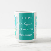 Scleroderma Awareness Ribbon Engel Custom Tasse (Mittel)