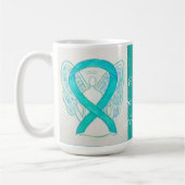 Scleroderma Awareness Ribbon Engel Custom Tasse (Links)