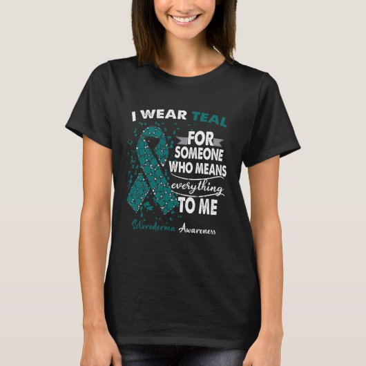 Scleroderma Awareness Warrior Support Survivor T-Shirt (Vorderseite)
