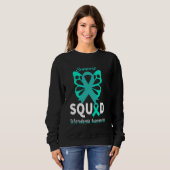 Scleroderma Awarma Support Zitat Aquamarine Band B Sweatshirt (Vorne ganz)