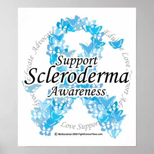Scleroderma Ribbon of Butterflies Poster (Vorne)
