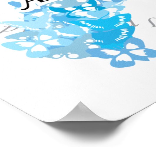 Scleroderma Ribbon of Butterflies Poster (Ecke)