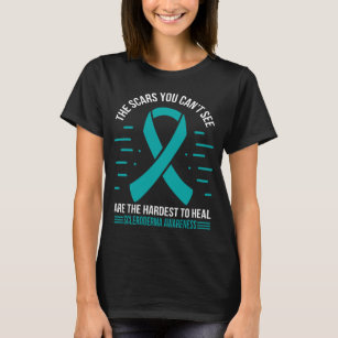 Scleroderma Survivor Aquamarin Scleroderma Ribbon T-Shirt