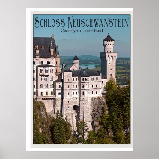 Scloss Neuschwanstein Poster (Vorne)