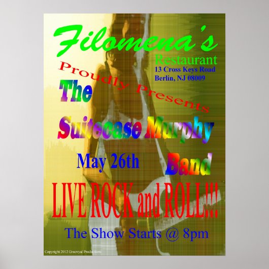 SCMB @ Filomena's 2 Poster (Vorne)