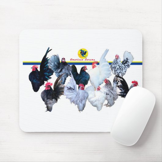 SCNA American Serama Mousepad (Mit Mouse)